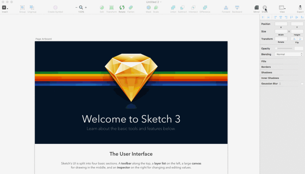 Визуализация новых возможностей в Sketch 3.4