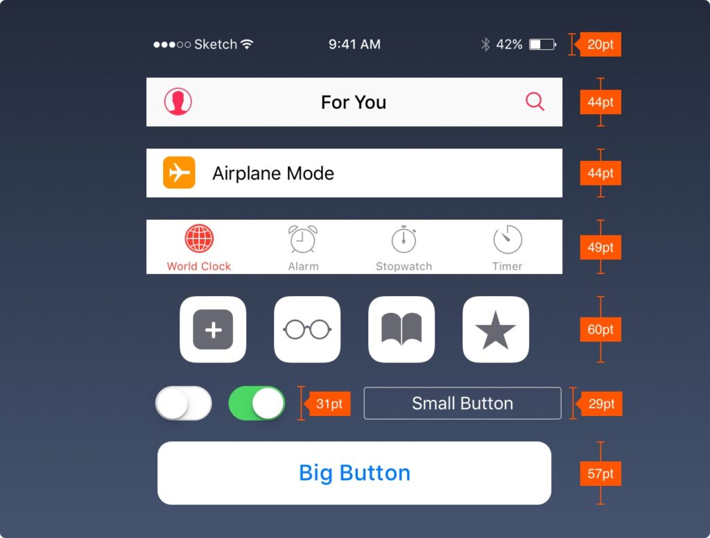 Как создавать типографику, цвета и макет для iOS