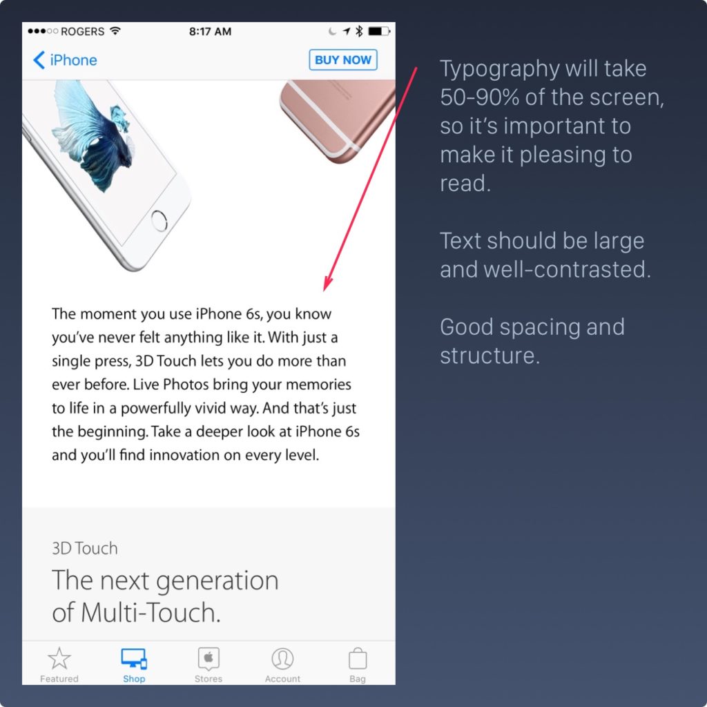 Как создавать типографику, цвета и макет для iOS